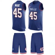 Wholesale Cheap Nike Bills #45 Christian Wade Royal Blue Team Color Men's Stitched NFL Limited Tank Top Suit Jersey