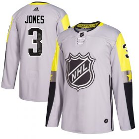 Wholesale Cheap Adidas Blue Jackets #3 Seth Jones Gray 2018 All-Star Metro Division Authentic Stitched NHL Jersey
