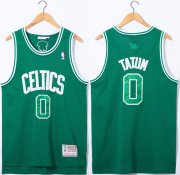 Wholesale Men's Boston Celtics #0 Jayson Tatum Green Stitched Jersey