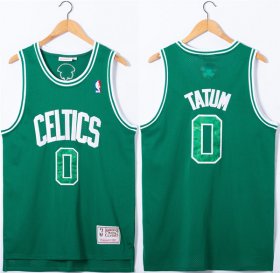 Wholesale Men\'s Boston Celtics #0 Jayson Tatum Green Stitched Jersey