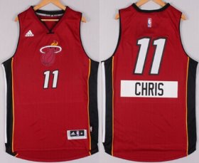 Wholesale Cheap Miami Heat #11 Chris Andersen Revolution 30 Swingman 2014 Christmas Day Red Jersey