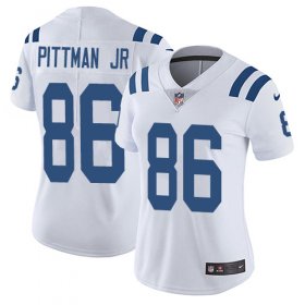 Wholesale Cheap Nike Colts #86 Michael Pittman Jr. White Women\'s Stitched NFL Vapor Untouchable Limited Jersey