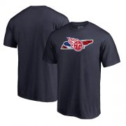 Wholesale Cheap Men's Tennessee Titans NFL Pro Line by Fanatics Branded Navy Banner State T-Shirt