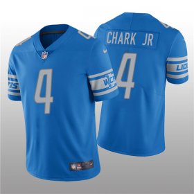 Wholesale Cheap Men\'s Detroit Lions #4 DJ Chark Jr. Blue Vapor Untouchable Limited Stitched Jersey