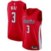 Wholesale Cheap Nike Wizards #3 Bradley Beal Red NBA Swingman Earned Edition Jersey