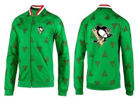 Wholesale Cheap NHL Pittsburgh Penguins Zip Jackets Green-2