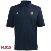 Wholesale Cheap Adidas Germany 2014 World Soccer Authentic Polo Dark Blue