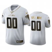 Wholesale Cheap Atlanta Falcons Custom Men's Nike White Golden Edition Vapor Limited NFL 100 Jersey