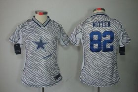Wholesale Cheap Nike Cowboys #82 Jason Witten Zebra Women\'s Stitched NFL Elite Jersey