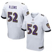 Wholesale Cheap Nike Ravens #52 Ray Lewis White Men's Stitched NFL New Elite Jersey