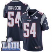 Wholesale Cheap Nike Patriots #54 Tedy Bruschi Navy Blue Team Color Super Bowl LIII Bound Men's Stitched NFL Vapor Untouchable Limited Jersey