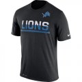 Wholesale Cheap Men's Detroit Lions Nike Practice Legend Performance T-Shirt Black