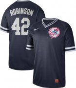Wholesale Cheap Nike Yankees #42 Jackie Robinson Navy Authentic Cooperstown Collection Stitched MLB Jersey