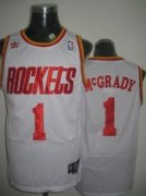 Wholesale Cheap Houston Rockets #1 Tracy McGrady White Swingman Throwback Jersey