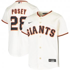 Wholesale Cheap San Francisco Giants #28 Buster Posey Nike Youth Home 2020 MLB Player Jersey Cream