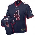 Wholesale Cheap Nike Texans #4 Deshaun Watson Navy Blue Team Color Men's Stitched NFL Elite Drift Fashion Jersey