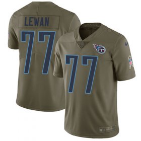 Wholesale Cheap Nike Titans #77 Taylor Lewan Olive Men\'s Stitched NFL Limited 2017 Salute to Service Jersey
