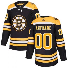 Wholesale Cheap Men\'s Adidas Bruins Personalized Authentic Black Home NHL Jersey