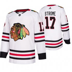 Wholesale Cheap Chicago Blackhawks #17 Dylan Strome 2019-20 Away Authentic Player White NHL Jersey