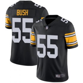 Wholesale Cheap Nike Steelers #55 Devin Bush Black Alternate Men\'s Stitched NFL Vapor Untouchable Limited Jersey