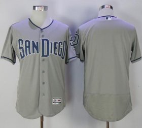 Wholesale Cheap Padres Blank Grey Flexbase Authentic Collection Stitched MLB Jersey