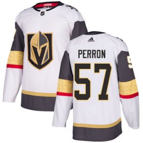 Wholesale Cheap Adidas Golden Knights #57 David Perron White Road Authentic Stitched NHL Jersey