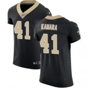 Wholesale Cheap Nike Saints #41 Alvin Kamara Black Team Color Men's Stitched NFL Vapor Untouchable Elite Jersey