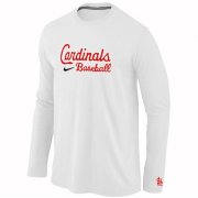 Wholesale Cheap St.Louis Cardinals Long Sleeve MLB T-Shirt White