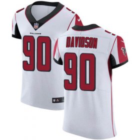 Wholesale Cheap Nike Falcons #90 Marlon Davidson White Men\'s Stitched NFL New Elite Jersey