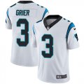 Wholesale Cheap Nike Panthers #3 Will Grier White Youth Stitched NFL Vapor Untouchable Limited Jersey