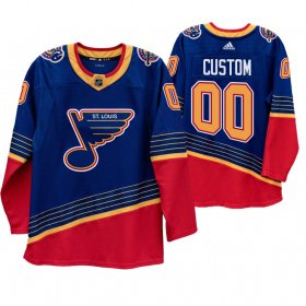 Wholesale Cheap St. Louis Blues Custom 90s Vintage 2019-20 Authentic Royal NHL Jersey