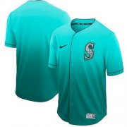 Wholesale Cheap Nike Mariners Blank Green Fade Authentic Stitched MLB Jersey