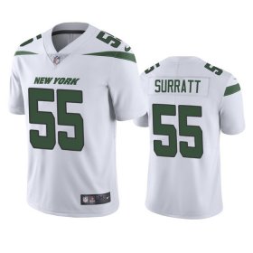 Cheap Men\'s New York Jets #55 Chazz Surratt White Vapor Untouchable Limited Stitched Jersey