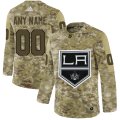 Wholesale Cheap Men's Adidas Kings Personalized Camo Authentic NHL Jersey
