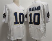 Cheap Men's USC Trojans #10 Sam Hartman White With Name Stitched Jersey