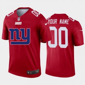 Wholesale Cheap New York Giants Custom Red Men\'s Nike Big Team Logo Vapor Limited NFL Jersey
