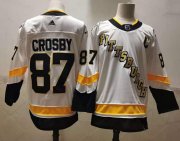Wholesale Cheap Men's Pittsburgh Penguins #87 Sidney Crosby White Adidas 2020-21 Stitched NHL Jersey