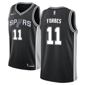Wholesale Cheap Men\'s Nike San Antonio Spurs #11 Bryn Forbes Black Basketball Swingman Icon Edition Jersey