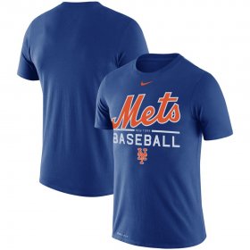 Wholesale Cheap New York Mets Nike Wordmark Practice Performance T-Shirt Royal