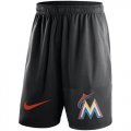 Wholesale Cheap Men's Miami Marlins Nike Black Dry Fly Shorts