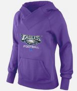 Wholesale Cheap Women's Philadelphia Eagles Big & Tall Critical Victory Pullover Hoodie Purple