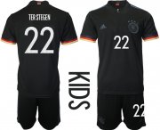 Wholesale Cheap 2021 European Cup Germany away Youth 22 soccer jerseys
