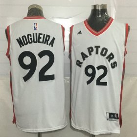 Wholesale Cheap Men\'s Toronto Raptors #92 Lucas Nogueira White New NBA Rev 30 Swingman Jersey