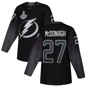 Cheap Adidas Lightning #27 Ryan McDonagh Black Alternate Authentic 2020 Stanley Cup Champions Stitched NHL Jersey