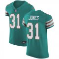 Wholesale Cheap Nike Dolphins #31 Byron Jones Aqua Green Alternate Men's Stitched NFL New Elite Jersey