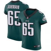 Wholesale Cheap Nike Eagles #65 Lane Johnson Midnight Green Team Color Men's Stitched NFL Vapor Untouchable Elite Jersey