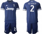 Wholesale Cheap Men 2020-2021 club Juventus away 2 blue Soccer Jerseys