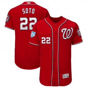 Wholesale Cheap Nationals #22 Juan Soto Red Alternate 2019 Spring Training Flex Base Stitched MLB Jersey