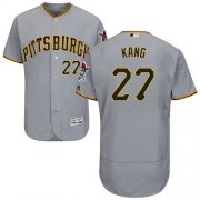 Wholesale Cheap Pirates #27 Jung-ho Kang Grey Flexbase Authentic Collection Stitched MLB Jersey