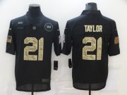 Wholesale Cheap Men's Washington Redskins #21 Sean Taylor Black Camo 2020 Salute To Service Stitched NFL Nike Limited Jersey